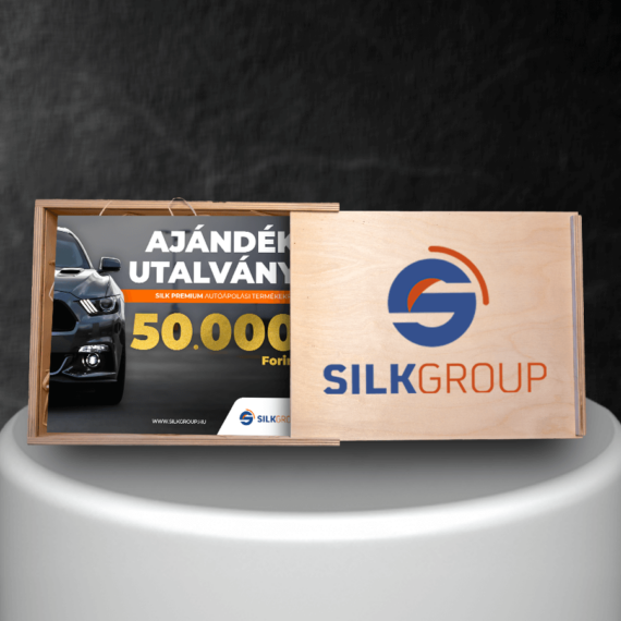 Silk Premium Ajándékutalvány - 50.000 forint értékben, fa díszdobozban